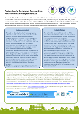 Partnership for Sustainable Communitie Sustainable Communities : - sustainablecommunities