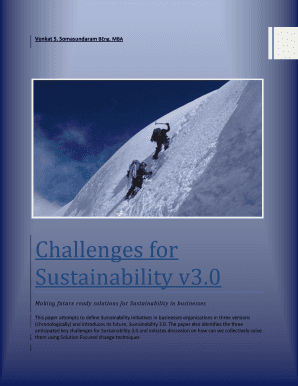 Challenges for Sustainability v3 . 0 in Businesses - Fry The Monkeys