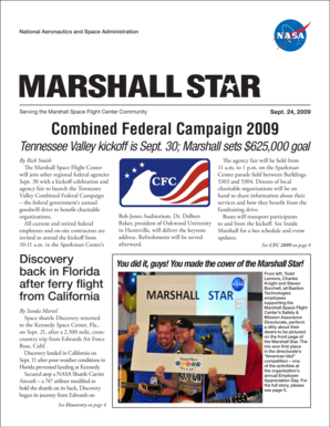 Combined Federal Campaign 2009 - Marshall Star - NASA - marshallstar msfc nasa