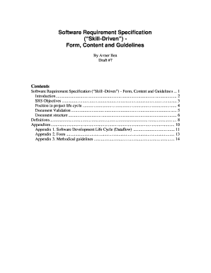 Software Requirement Specification ( Skill-Driven ) - Form, Content ... - swskilltree