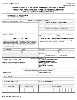 direct deposit nevis form