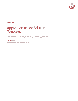 application templates and f5 form