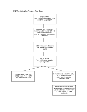 Labor condition application flow chart form