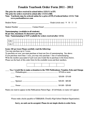 online sales order form