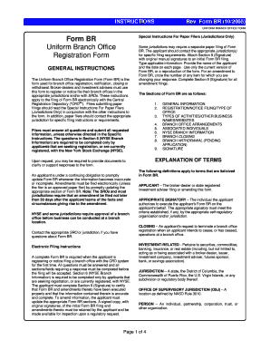 Uniform Branch Office Registration Form