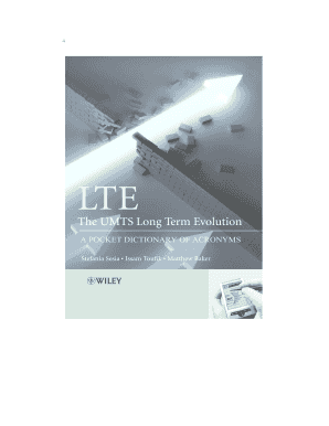 lte the umts long term evolution a pocket dictionary of acronyms form