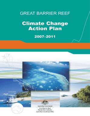 Great barrier reef climate change action plan form
