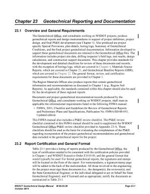 Wsdot geotechnical design manual form