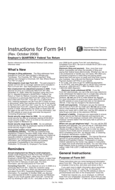 IRS Form 941 Instructions