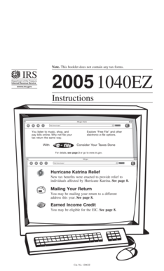 IRS 1040EZ Instructions