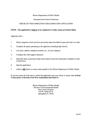 Illinois department of public health school fillable form