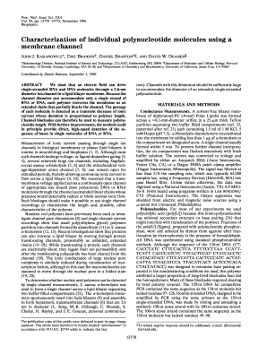 characterization of individual polynucleotide form