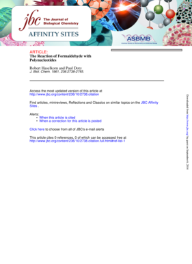 The Reaction of Formaldehyde with Polynucleotides - jbc