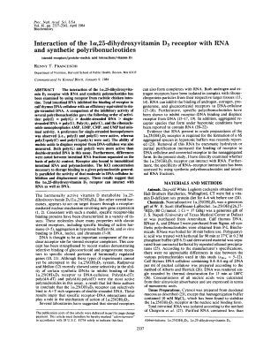 Interaction of the la,25-dihydroxyvitamin D3 receptor with RNA and ... - pnas