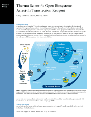 arrest in transfection reagent form