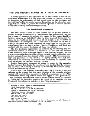 Due process fillable form in california