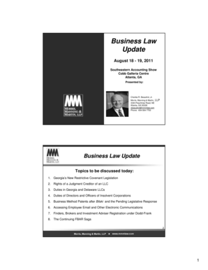 Business Law Update - gscpa