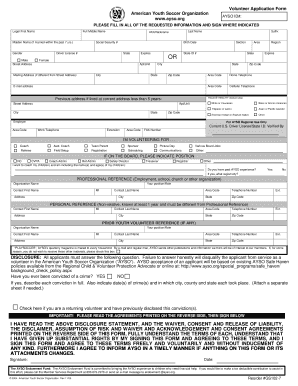 Volunteer Application Form