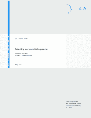 detecting mortgage delinquencies nikolaos askitas form