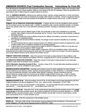 Form B2 Fuel Combustion Source