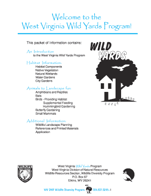 Welcome to the West Virginia Wild Yards Program! - wvdnr