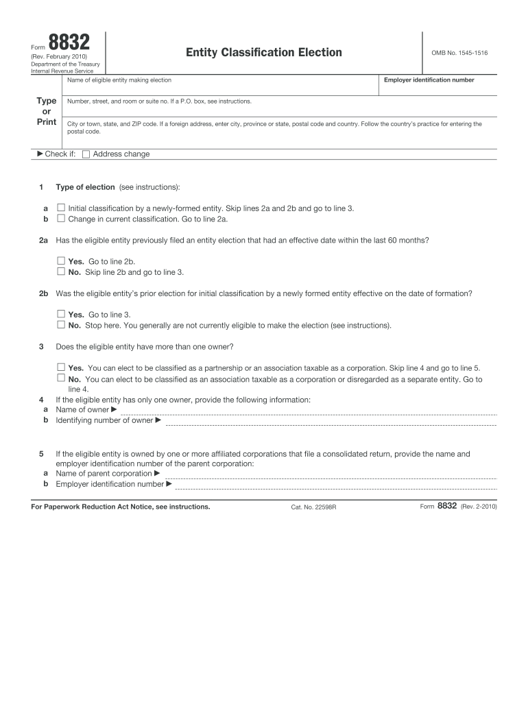 form 8832 late election relief reasonable cause examples Preview on Page 1