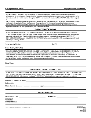 Contractor information form template - military employee locator form