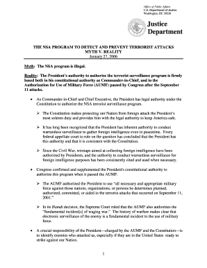 the nsa program to detect and prevent