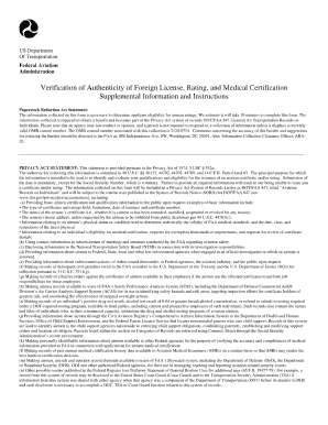 faa licence verification form