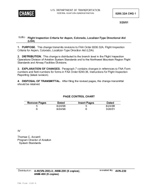 FAA Change Form 1320-4 - faa