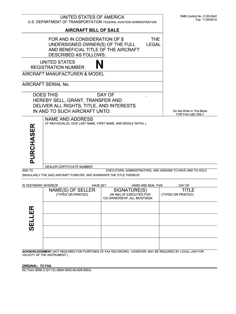 2012-faa-ac-form-8050-2fill-online-printable-fillable-blank-pdffiller