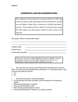 self assessment form for spes