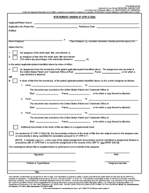 uspto assignment recordation fee