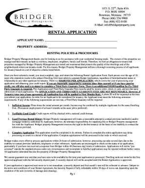 Rental Application Form