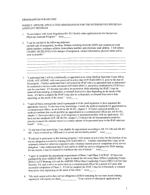 memorandum for record army template