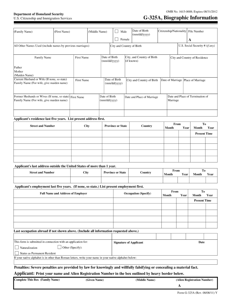 form g325a Preview on Page 1