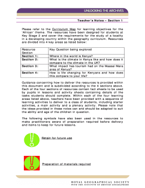 curriculum mapping fillable document form