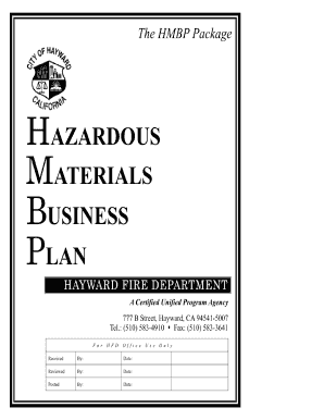 california hazardous materials business plan requirements