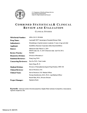 22-115S006 Statistical PREA - Food and Drug ... - fda