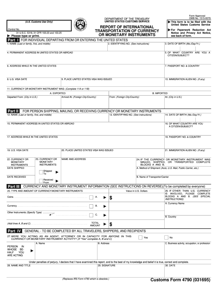 form 4790 Preview on Page 1