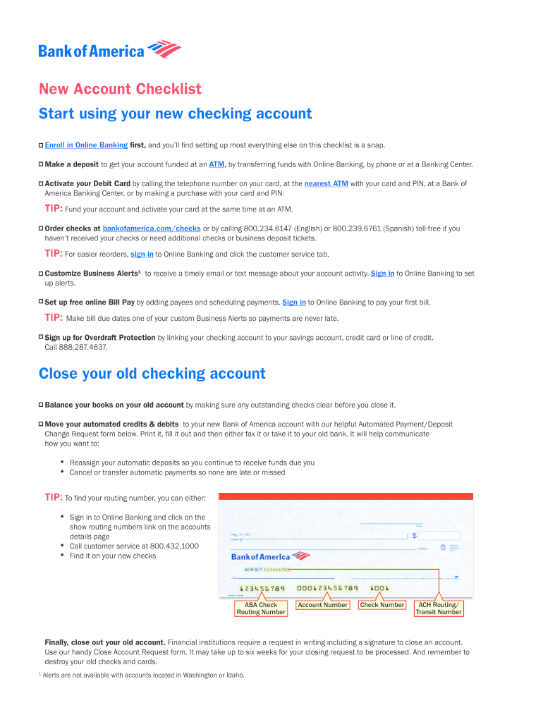 Bank Of America Forms Pdf - Fill Online, Printable, Fillable, Blank