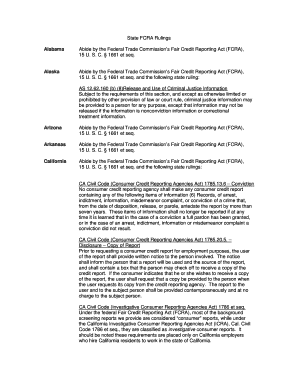 State FCRA Laws