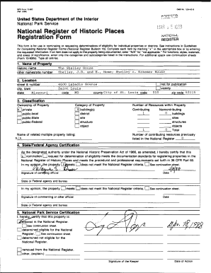 National Register of Historic Places Registration Form