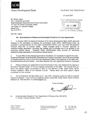 Amendment to the Loan Agreement for the Small - Asian ... - adb