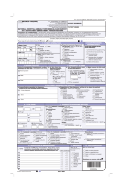 National Hospital Ambulatory Medical Care Survey Form
