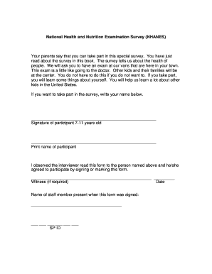 cdc assent form for children