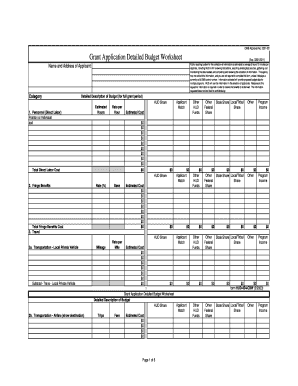 Dei budget template - how do you complete omb approval no 2501 0017 form