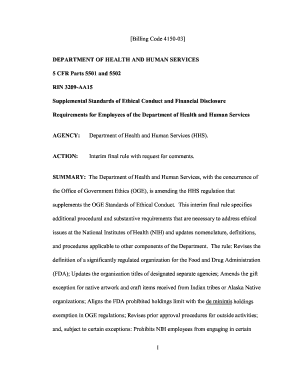 DEPARTMENT OF HEALTH AND HUMAN SERVICES 5 CFR ... - NIH - nih