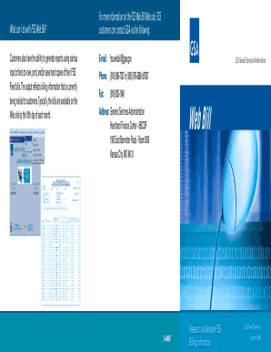 What can I do with FSS Web Bill? For more information on the ... - GSA - gsa