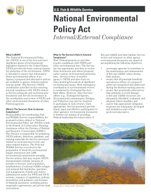 Poster template powerpoint - National Environmental Policy Act - fws